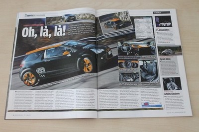 Auto Bild Sportscars 02/2011 Citroen DS3 Racing mit 207PS im Fahrbericht auf 2 S
