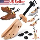 New One 2-way Wooden Adjustable Shoe Stretcher for Men Women Size 9-13