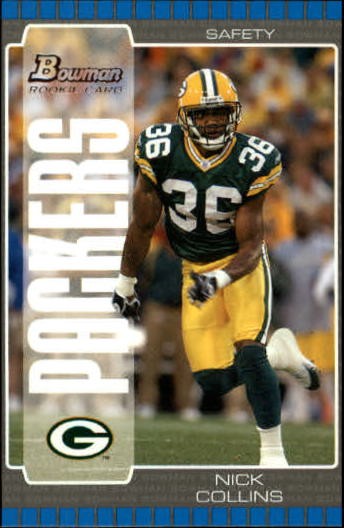 2005 Bowman #236 Nick Collins RC - FB