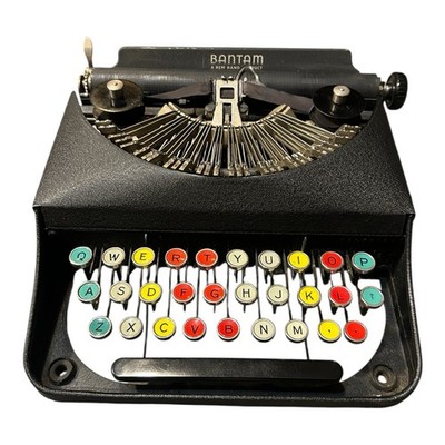 Vintage Bantam Portable Manual Typewriter w/ Case | Paper Feed Issue