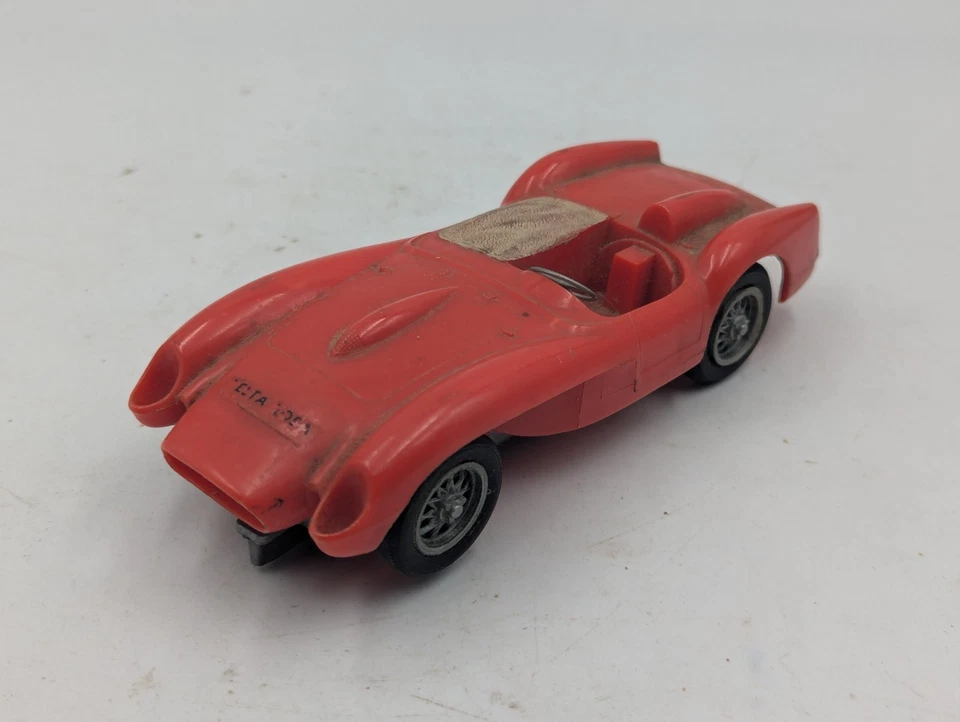 Chasis Strombecker Ferrari Testa Rosa Eldon 1967 Rojo P-3 Lote Vintage Coche Ranura Foto 3 de 4