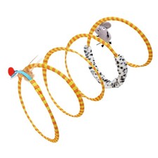 Self-Play Cat Hunting Spiral Tunnel Toy, Spiral Cat Tunnel Interactive Toy