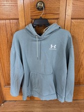 Womens Under Armour Hoodie Size Medium Loose Long Sleeve Mint Green Color