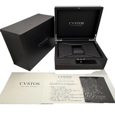 CVSTOS watch Box Genuine Booklet Cross Outer box Color Black