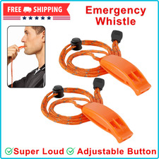 Whistle, Super Loud Emergency Whistle With Lanyard, Ideal For Boating, Swimming