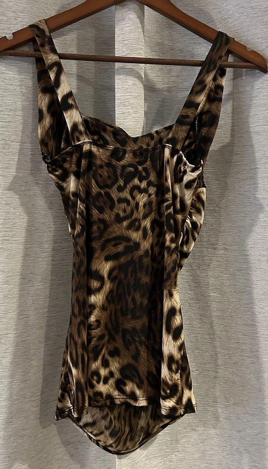 Top Cami Vintage Y2K Charlotte Russe Estampado Cheeta S Foto 3 de 4