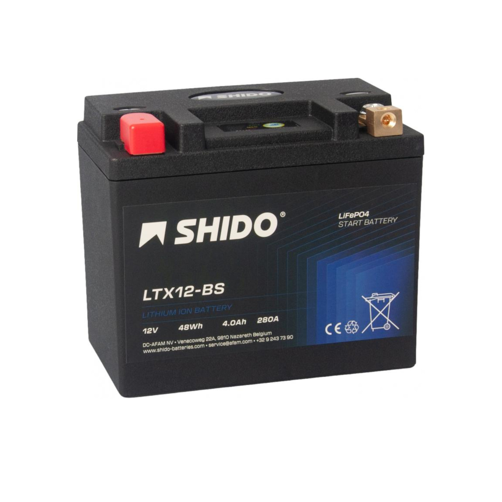 Battery for KAWASAKI ER 6 N 2006-2011 SHIDO