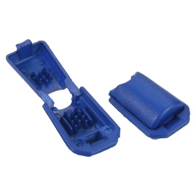Reißverschluss Zugschnur Enden, 100er Pack Zip Clip Schnalle Seil Ende Verschluss 19mm, blau