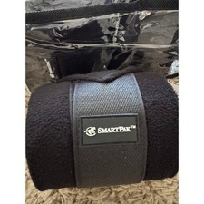 SmartPak Polo Wraps Pack of 4 Black Fleece Horse Leg Bandages Protection NEW