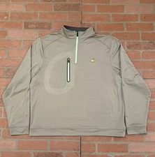 Master’s Tech 1/4 zip Golf Long Sleeve Pullover Men’s XL Grey