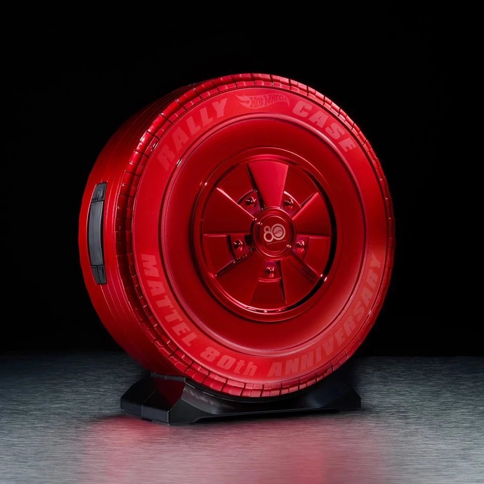 Hot Wheels RLC Mattel 80th Anniversary Original 16 Rally Case Set Spectra Red! - Image 2 of 4