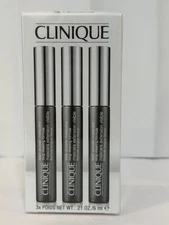 3x Clinique Lash Power Mascara Long-Wearing Formula, 01 BLACK ONYX, Full, NIB