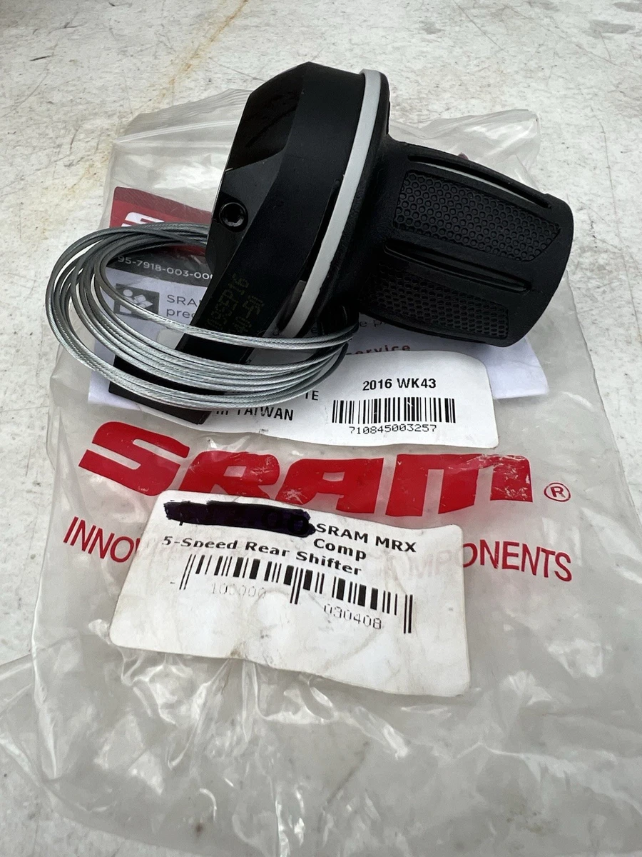 Manettes Shimano SIS Thumb 5 Vitesses – NOS VTT MTB – Noir Aluminium