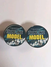 2 Spools Sunline Model Nylon 6 lb. 660 yds. Clear 