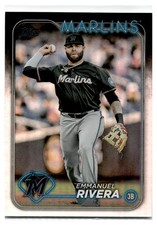 2024 Topps Baseball Update Emmanuel Rivera Rainbow Foil #US70 Miami Marlins
