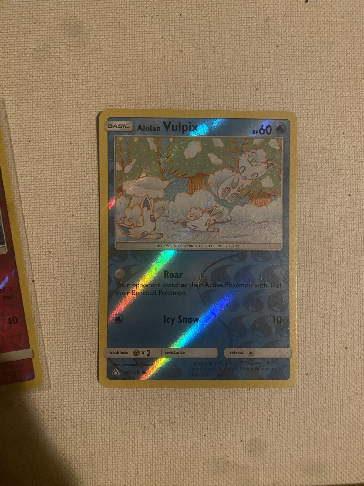 Alolan Vulpix 30/156 Reverse Holo SM Ultra Prism Nm