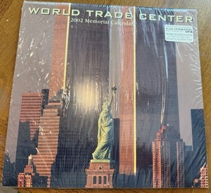 New In Plastic World Trade Center Calendar 2002 New Sealed Vintage
