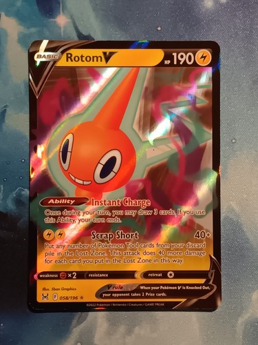 Rotom V 045/159 Crown Zenith Holo