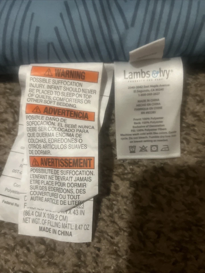 Edredón de cuna de bebé Lambs & Ivy Lion King Adventure 36”x44” Foto 2 de 4