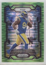 2023 Panini Prizm Rookies Neon Green Pulsar Prizm Desjuan Johnson #356 1g2w