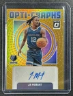 JA MORANT 2024-25 PANINI DONRUSS OPTIC #OG-JAM OPTI-GRAPHS GOLD PRIZM AUTO 9/10
