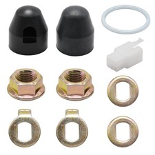 E-Bike Hub Motor Axle Nuts Electric Bike Bicycle M14 Wheel Lock Nut Washer Kit