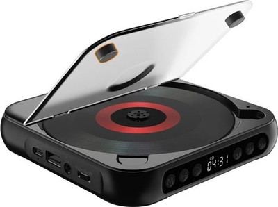 Tragbarer CD Player mit Bluetooth mit LED Display Anti-Shock für Zuhause