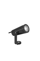 Runder Projektor Mit Halterung GU10 IP65 Aus Schwarz Eloxiertem Aluminium 61082/