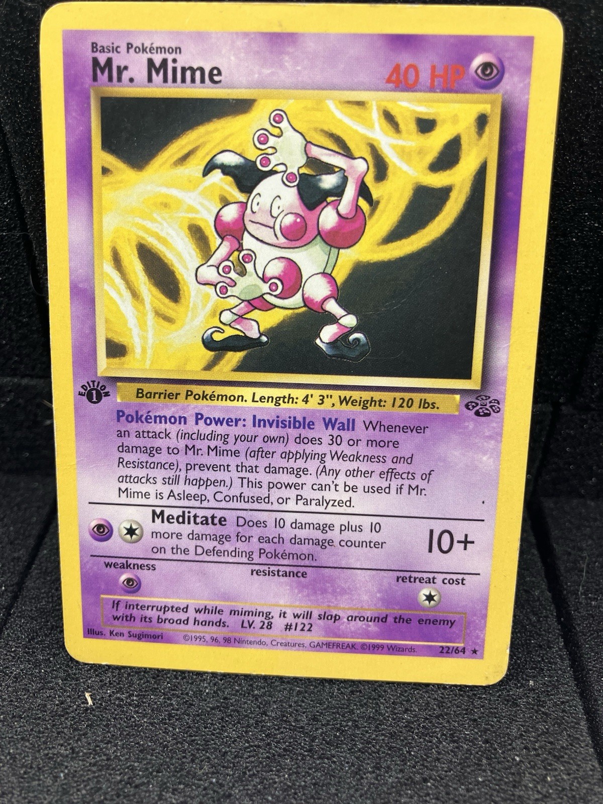 Mr. Mime 22/64 Rare Jungle Pokemon 1st Edition HP/DMG