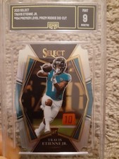 2021 Panini Travis Etienne Jr #154 Premiere Level RC Die-Cut Silver Prizm Gem 9