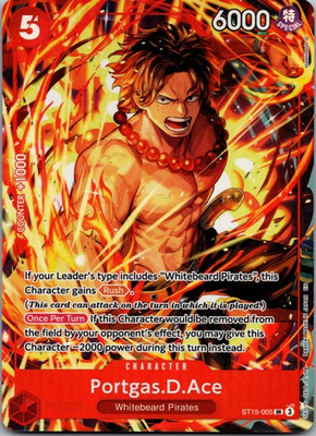 #ad #ad Portgas.D.Ace Illustration Box Vol.5 SR One Piece Promotion Cards ST15 005 NM $2.89