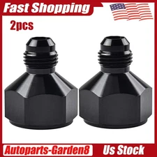 2x 10AN Female to 6AN Male Flare Reducer Fitting Fuel Cell Bulkhead Adapter