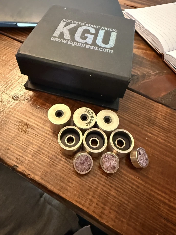 KGU латунь 998 матовое серебро тяжелый комплект отделки для Bach Stradavarius 180s37 - Изображение 4 из 4