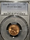1934 D Lincoln Wheat Cent 1c MS64
