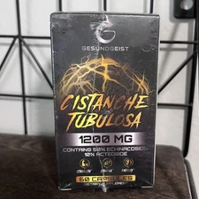 Gesundgeist CISTANCHE TUBULOSA 1200 Mg Supplement 60 Capsules Exp 12/2026