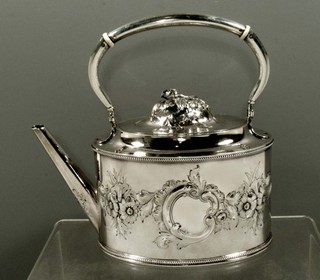 TIFFANY STERLING SILVER TEAPOT c1860 JOHN C. MOORE