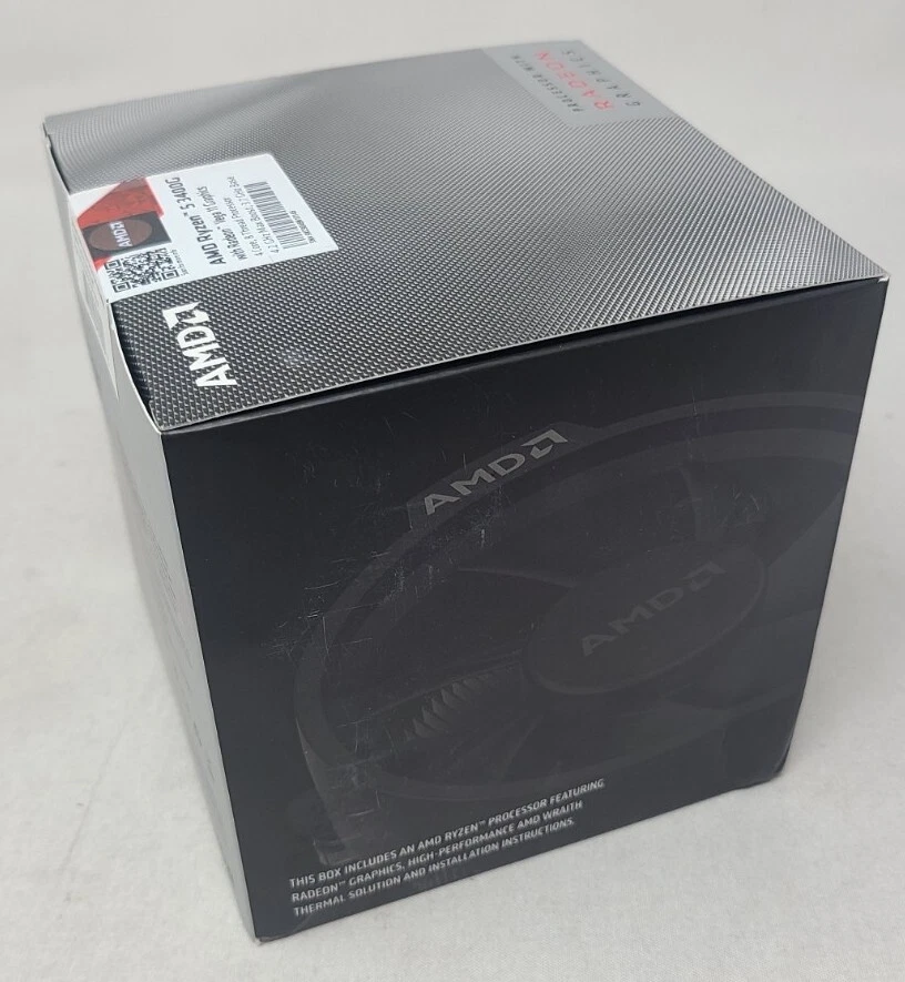 AMD Ryzen 5 3400G 3.7GHz Quad-Core Desktop Processor New-Factory Sealed - Image 4 of 4