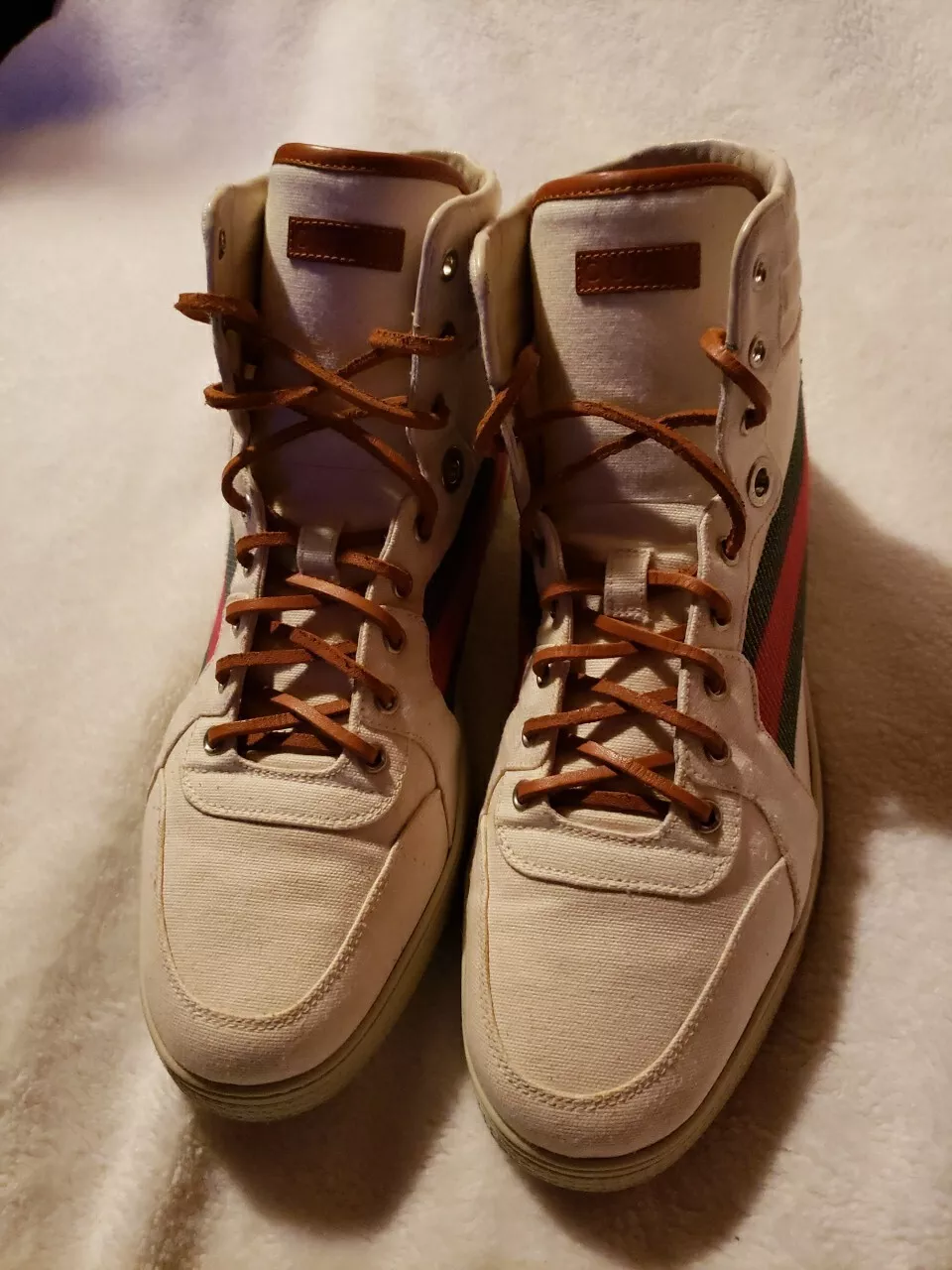 Mens Gucci High Top Sneakers Size G 10.5 US 11.5