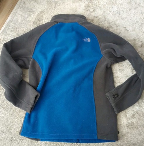 Chaqueta polar The North Face XL (18-20) para niños azul gris atlética al aire libre senderismo - Imagen 2 de 8