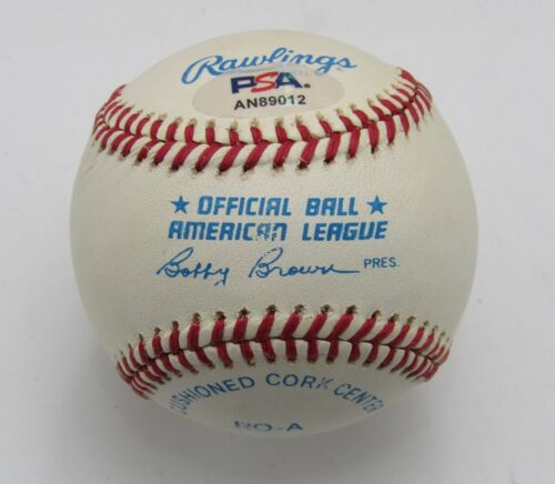 Bob Lemon Salón de la Fama Firmado/Autografiado OAL Béisbol Cleveland Indians PSA/DNA 191691 - Imagen 2 de 2