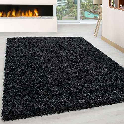 Alfombras de piso gruesas lisas suaves peludas para sala de estar tamaño pequeño y grande - Imagen 37 de 43