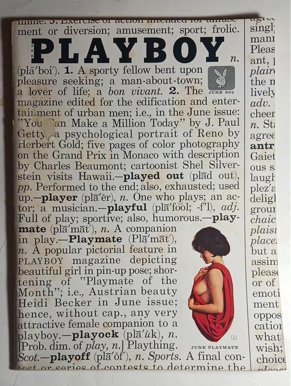 PLAYBOY MAGAZINE JUNE 1961 BEAUMONT FREDRIK POHL HEIDI