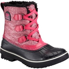 SOREL Youth KIDS Pink Rose GLITTER Tivoli WATERPROOF WINTER BOOTS Girls US 2 3 7