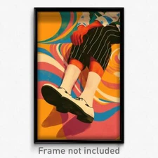 Spanish Movie Poster - Man Feeling Worthy, Interesting White Socks (Art Print)