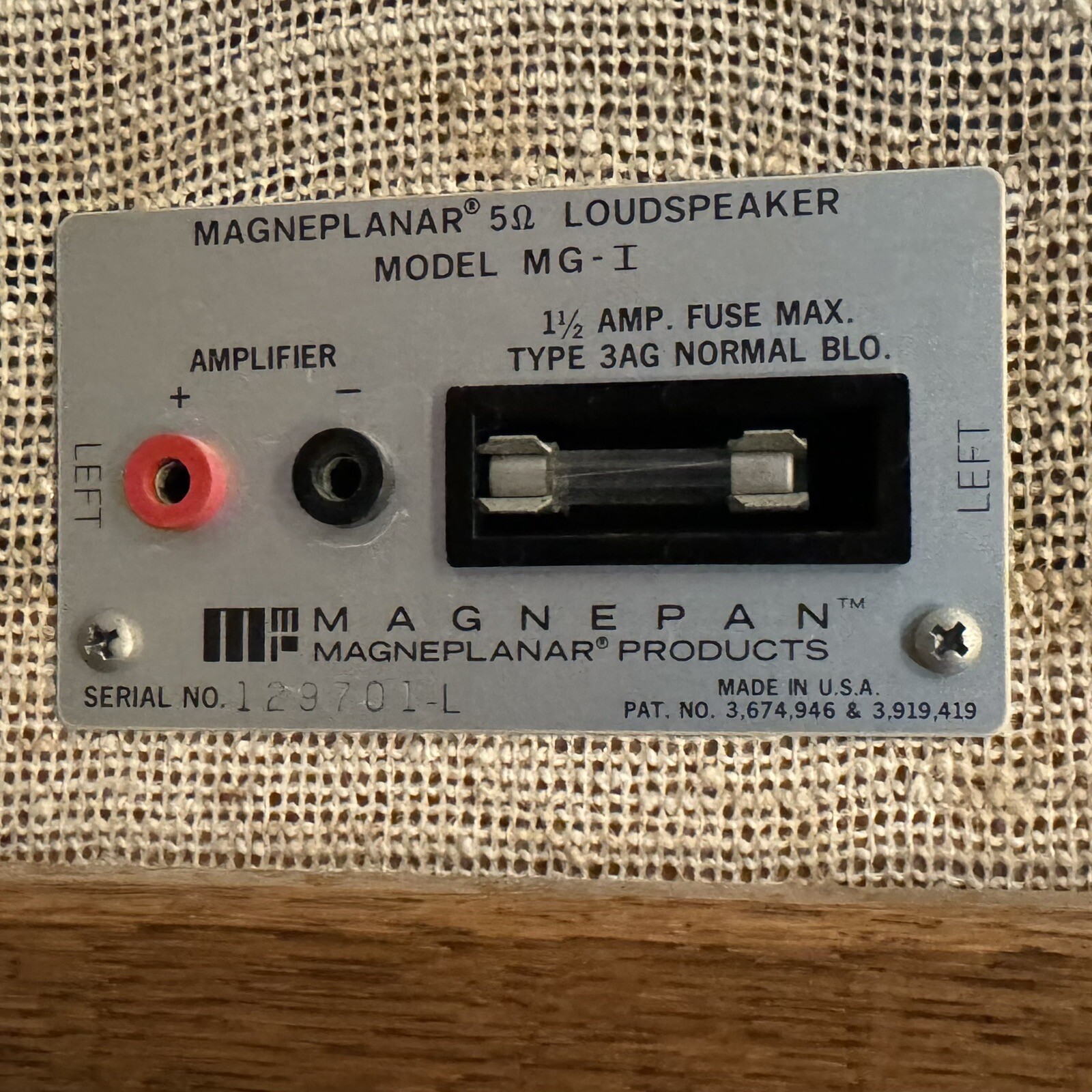 Magnepan Magneplanar Loudspeakers MGI Original owner eBay