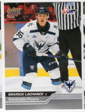 Mavrick Lachance 23-24 Upper Deck CHL Base Common #218 Sherbrooke Phoenix