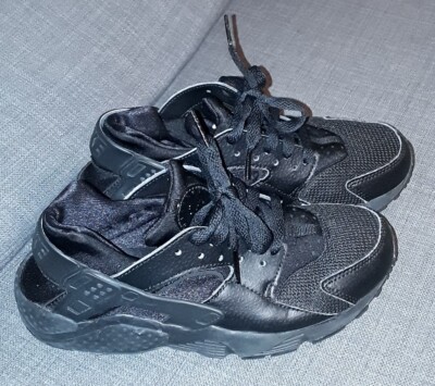 Black Used Huaraches For Sale NIKE AIR HUARACHE RUN GS Sneakers Sport  Women's Boys' Shoes Black