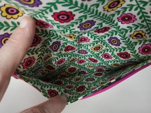 2011 Vera Bradley Viva La Vera Clutch gewebt Stroh Umschlag Handgelenktasche - Bild 6 von 13