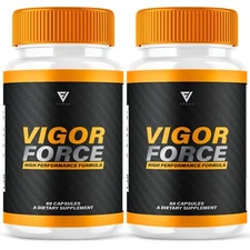 (2 Pack) Vigor Force Supplement for Men VigorForce Max Strength (120 Capsules)