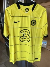2021-22 Nike Men’s Chelsea Yellow Away Soccer Jersey Medium